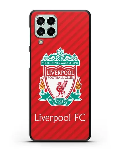 Чехол с эмблемой FC Liverpool с красным фоном силиконовый для Samsung Galaxy M53 [SM-M536]