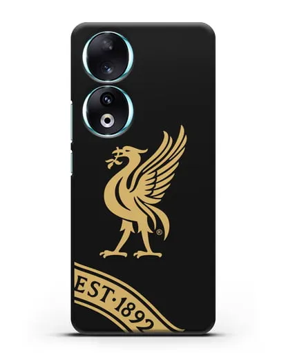 Чехол ФК Ливерпуль с птицей Лайвер и надписью 1892 силиконовый для Honor 90