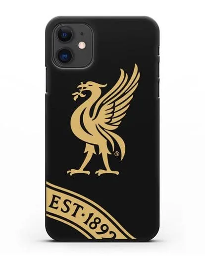 Чехол ФК Ливерпуль с птицей Лайвер и надписью 1892 силиконовый для iPhone 11