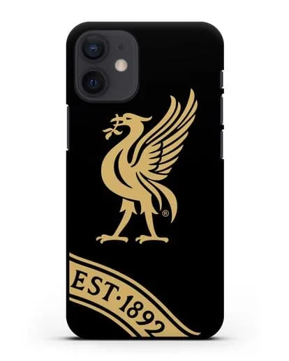 Чехол ФК Ливерпуль с птицей Лайвер и надписью 1892 силиконовый для iPhone 12 mini