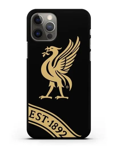 Чехол ФК Ливерпуль с птицей Лайвер и надписью 1892 силиконовый для iPhone 12 Pro