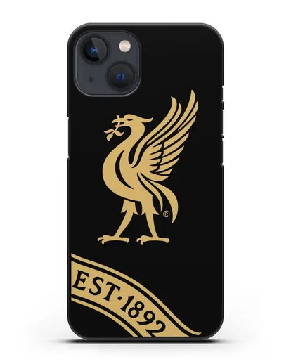 Чехол ФК Ливерпуль с птицей Лайвер и надписью 1892 силиконовый для iPhone 13 Mini