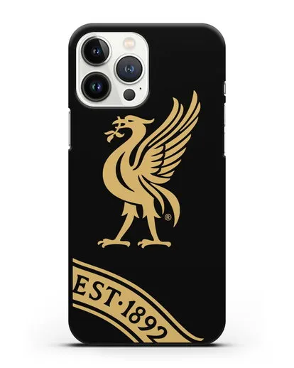 Чехол ФК Ливерпуль с птицей Лайвер и надписью 1892 силиконовый для iPhone 13 Pro Max