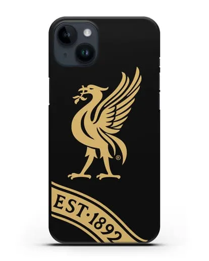 Чехол ФК Ливерпуль с птицей Лайвер и надписью 1892 силиконовый для iPhone 14 Plus