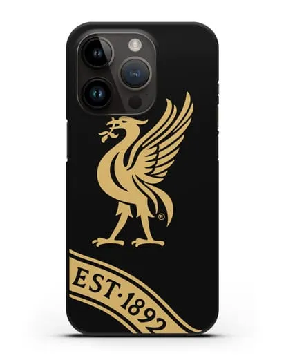 Чехол ФК Ливерпуль с птицей Лайвер и надписью 1892 силиконовый для iPhone 14 Pro