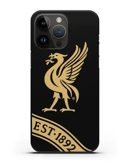 Чехол ФК Ливерпуль с птицей Лайвер и надписью 1892 силиконовый для iPhone 14 Pro Max