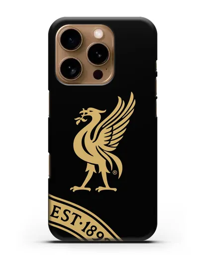 Чехол ФК Ливерпуль с птицей Лайвер и надписью 1892 силиконовый для iPhone 16 Pro