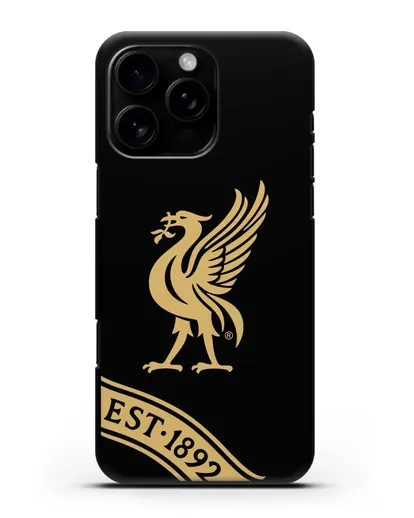 Чехол ФК Ливерпуль с птицей Лайвер и надписью 1892 силиконовый для iPhone 16 Pro Max