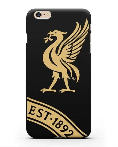 Чехол ФК Ливерпуль с птицей Лайвер и надписью 1892 силиконовый для iPhone 6 Plus