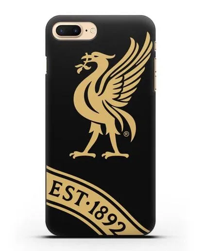 Чехол ФК Ливерпуль с птицей Лайвер и надписью 1892 силиконовый для iPhone 7 Plus
