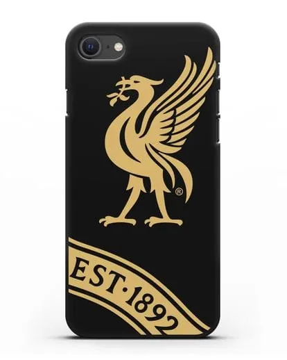 Чехол ФК Ливерпуль с птицей Лайвер и надписью 1892 силиконовый для iPhone SE 2020