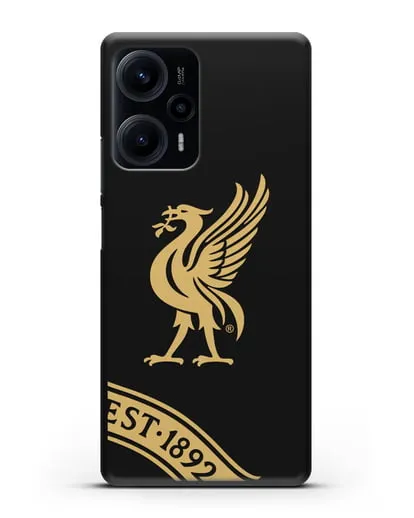 Чехол ФК Ливерпуль с птицей Лайвер и надписью 1892 силиконовый для Xiaomi Poco F5