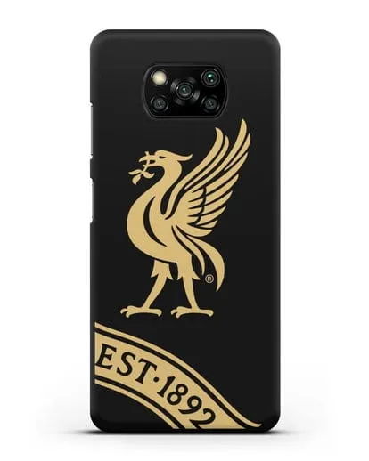 Чехол ФК Ливерпуль с птицей Лайвер и надписью 1892 силиконовый для Xiaomi Poco X3