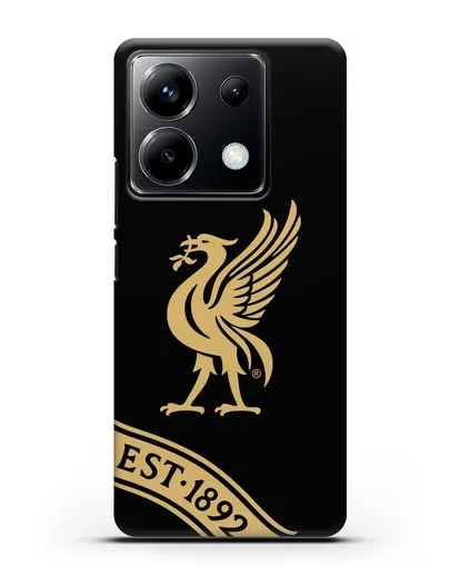 Чехол ФК Ливерпуль с птицей Лайвер и надписью 1892 силиконовый для Xiaomi Poco X6