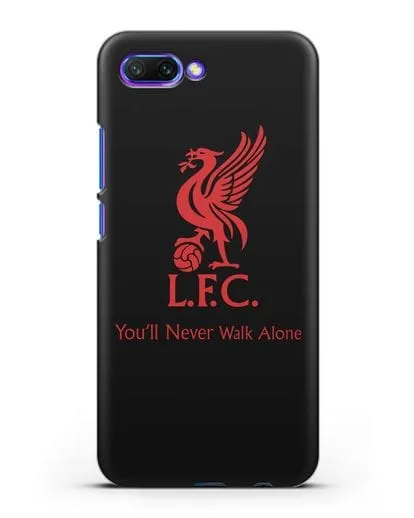 Чехол ФК Ливерпуль с птицей Liver и инициалами L.F.C. силиконовый для Honor 10