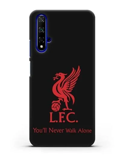 Чехол ФК Ливерпуль с птицей Liver и инициалами L.F.C. силиконовый для Honor 20
