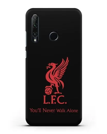 Чехол ФК Ливерпуль с птицей Liver и инициалами L.F.C. силиконовый для Honor 20e