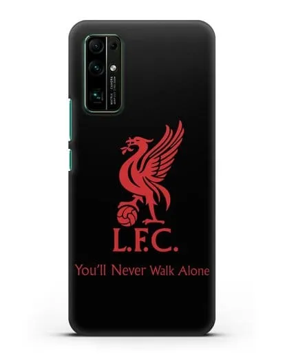 Чехол ФК Ливерпуль с птицей Liver и инициалами L.F.C. силиконовый для Honor 30