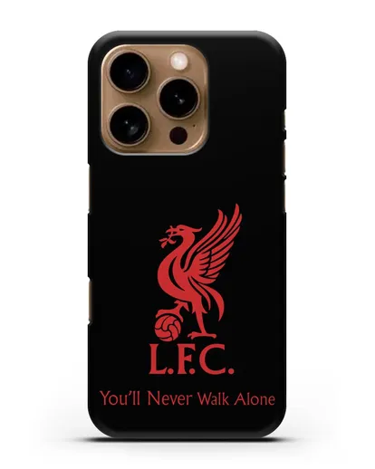 Чехол ФК Ливерпуль с птицей Liver и инициалами L.F.C. силиконовый для iPhone 16 Pro