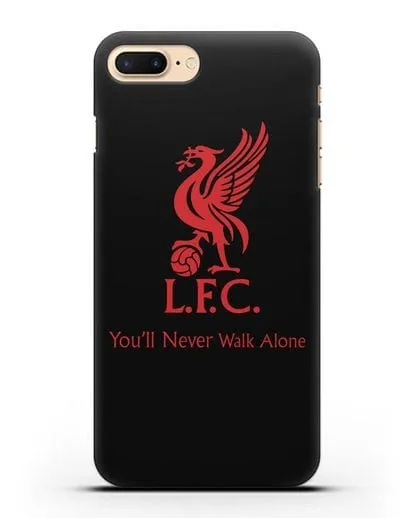 Чехол ФК Ливерпуль с птицей Liver и инициалами L.F.C. силиконовый для iPhone 7 Plus