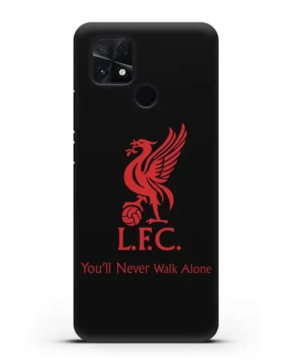 Чехол ФК Ливерпуль с птицей Liver и инициалами L.F.C. силиконовый для Xiaomi Poco C40