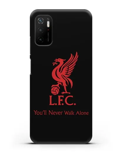 Чехол ФК Ливерпуль с птицей Liver и инициалами L.F.C. силиконовый для Xiaomi Poco M3 Pro