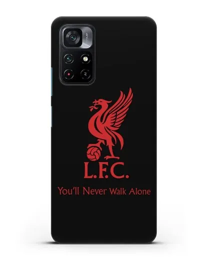 Чехол ФК Ливерпуль с птицей Liver и инициалами L.F.C. силиконовый для Xiaomi Poco M4 Pro 5G