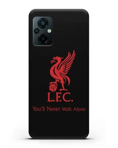 Чехол ФК Ливерпуль с птицей Liver и инициалами L.F.C. силиконовый для Xiaomi Poco M5