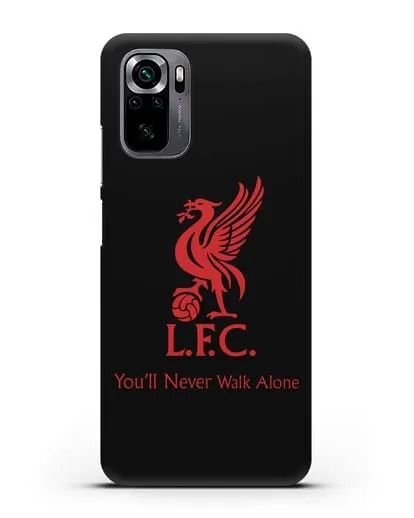 Чехол ФК Ливерпуль с птицей Liver и инициалами L.F.C. силиконовый для Xiaomi Poco M5s