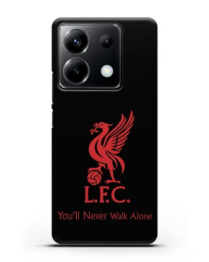 Чехол ФК Ливерпуль с птицей Liver и инициалами L.F.C. силиконовый для Xiaomi Poco X6