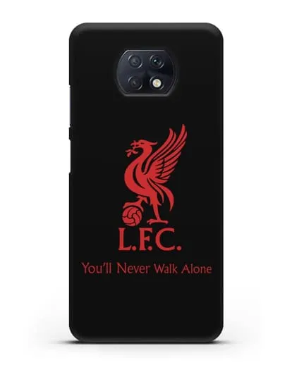 Чехол ФК Ливерпуль с птицей Liver и инициалами L.F.C. силиконовый для Xiaomi Redmi Note 9T