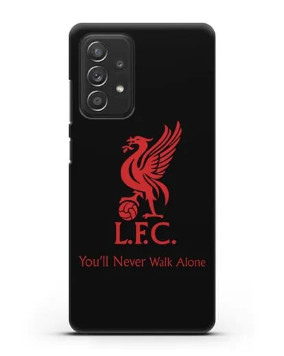 Чехол ФК Ливерпуль с птицей Liver и инициалами L.F.C. силиконовый для Samsung Galaxy A53
