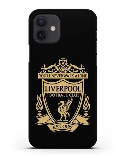 Чехол с эмблемой Liverpool и надписью You'll never walk alone силиконовый для iPhone 12