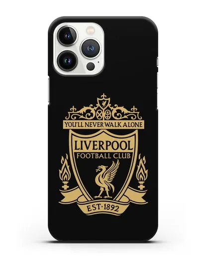 Чехол с эмблемой Liverpool и надписью You'll never walk alone силиконовый для iPhone 13 Pro Max