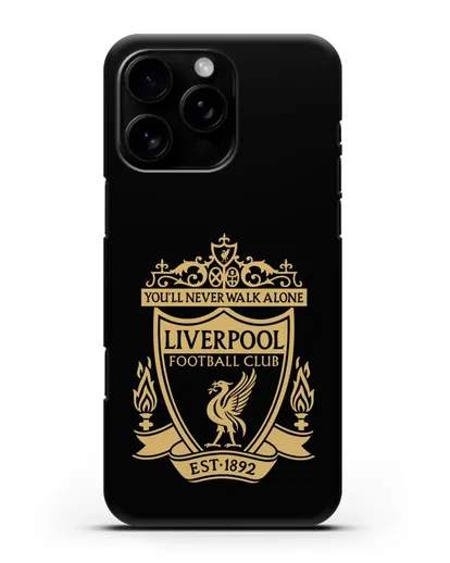 Чехол с эмблемой Liverpool и надписью You'll never walk alone силиконовый для iPhone 16 Pro Max
