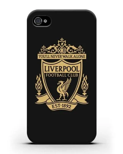 Чехол с эмблемой Liverpool и надписью You'll never walk alone силиконовый для iPhone 4/4s
