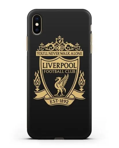 Чехол с эмблемой Liverpool и надписью You'll never walk alone силиконовый для iPhone XS Max