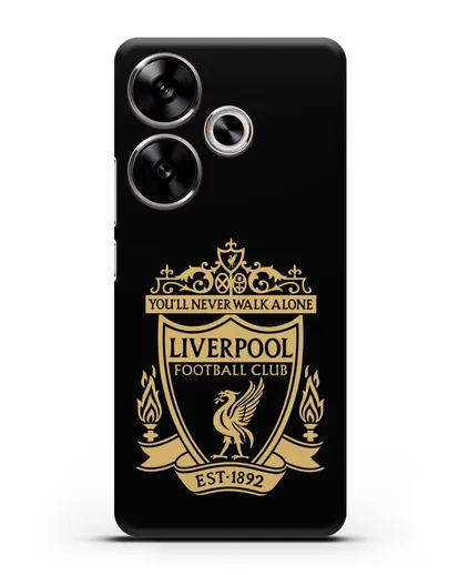 Чехол с эмблемой Liverpool и надписью You'll never walk alone силиконовый для Xiaomi Poco F6