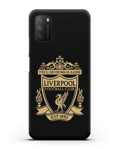 Чехол с эмблемой Liverpool и надписью You'll never walk alone силиконовый для Xiaomi Poco M3