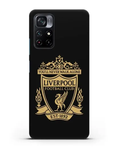 Чехол с эмблемой Liverpool и надписью You'll never walk alone силиконовый для Xiaomi Poco M4 Pro 5G