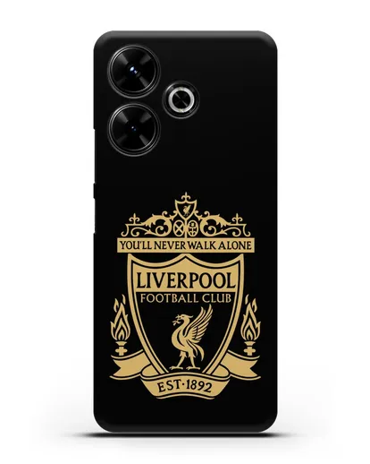 Чехол с эмблемой Liverpool и надписью You'll never walk alone силиконовый для Xiaomi Poco M6