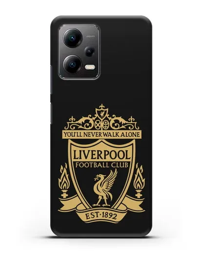 Чехол с эмблемой Liverpool и надписью You'll never walk alone силиконовый для Xiaomi Poco X5