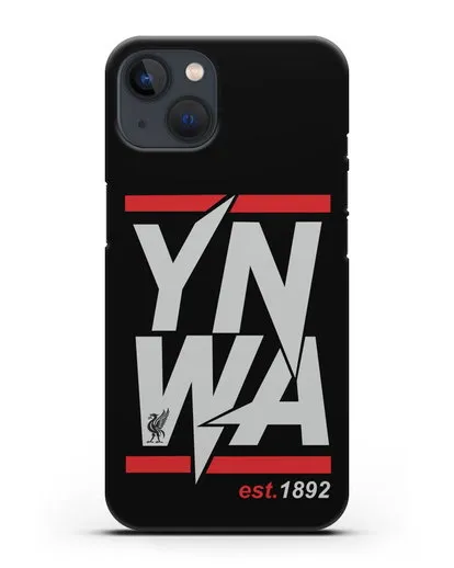 Чехол Ливерпуль с надписью YNWA 1892 силиконовый для iPhone 13