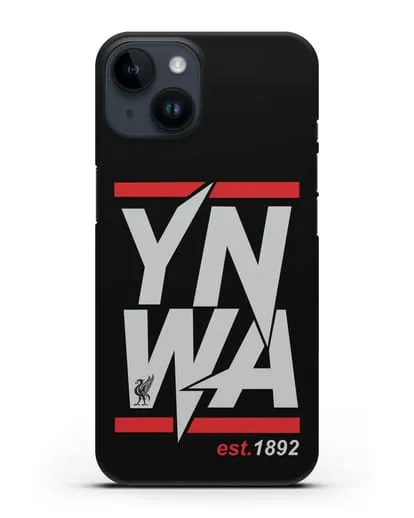 Чехол Ливерпуль с надписью YNWA 1892 силиконовый для iPhone 14