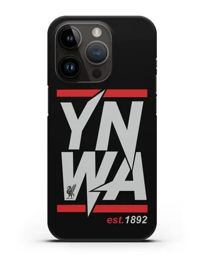 Чехол Ливерпуль с надписью YNWA 1892 силиконовый для iPhone 14 Pro