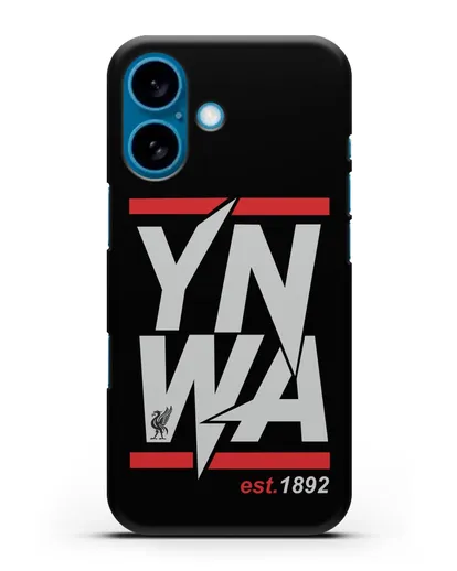 Чехол Ливерпуль с надписью YNWA 1892 силиконовый для iPhone 16