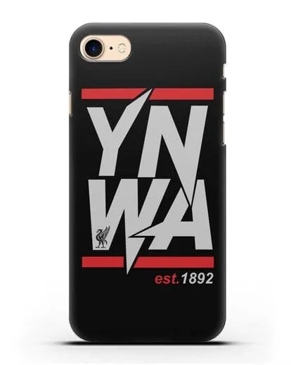 Чехол Ливерпуль с надписью YNWA 1892 силиконовый для iPhone 8