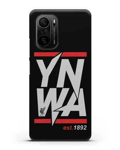 Чехол Ливерпуль с надписью YNWA 1892 силиконовый для Xiaomi Poco F3 Pro