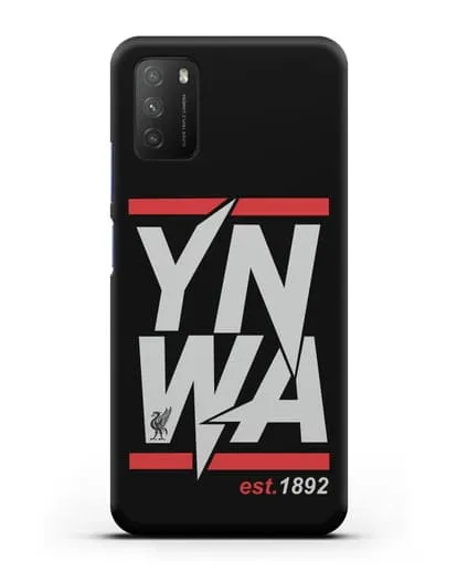 Чехол Ливерпуль с надписью YNWA 1892 силиконовый для Xiaomi Poco M3