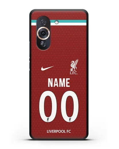 Именной чехол ФК Ливерпуль с фамилией и номером (сезон 2020-2021) домашняя форма силиконовый для Huawei Nova 10